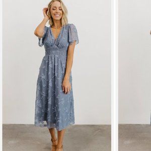 NEW Baltic Born June Smocked Midi Dress Size Large